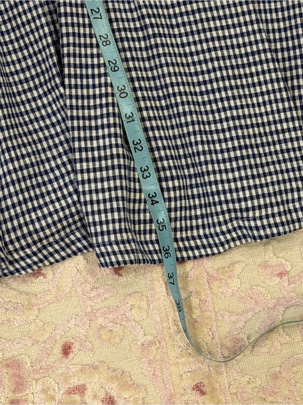 Christian Lacroix Blue and White Gingham Maxi Dress - Picture 9 of 9